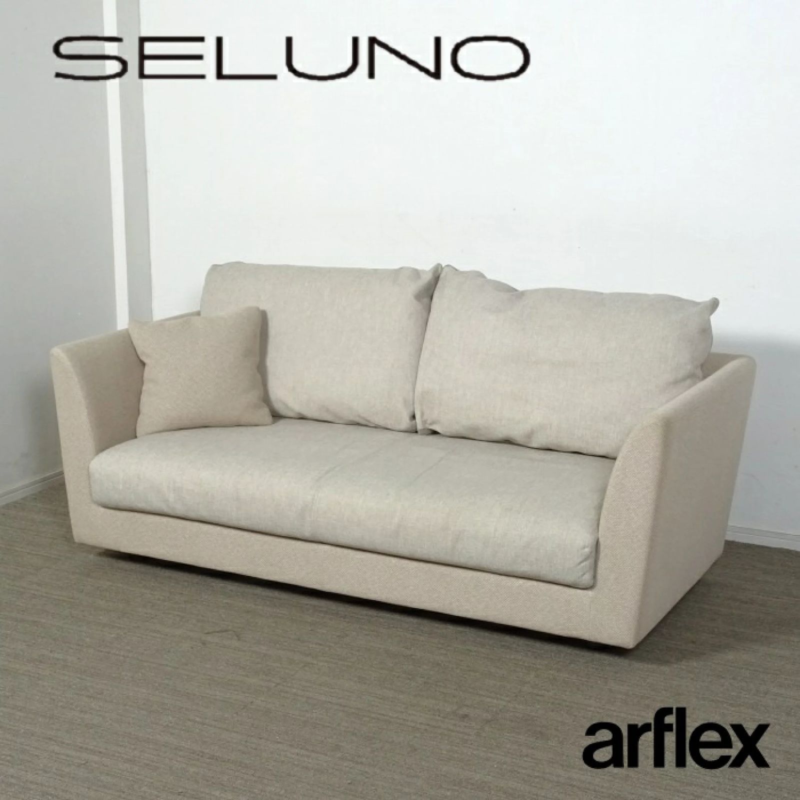 ◾︎SELUNO◾︎ 展示 arflex アルフレックス A SOFA MEDIUM 10 エー ソファ ミディアム10 2人掛けワイドアームソファ ファブリック 67万 v952