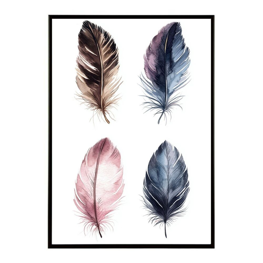 A3サイズ（約30×42cm）】【lm-poster-1683】【フレーム付き】フェザー