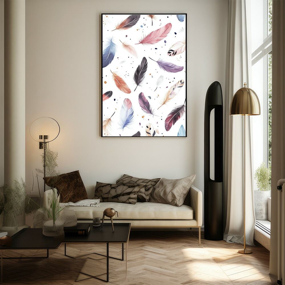 A2サイズ（約42x59cm）】【lm-poster-1690】【フレーム付き】フェザー