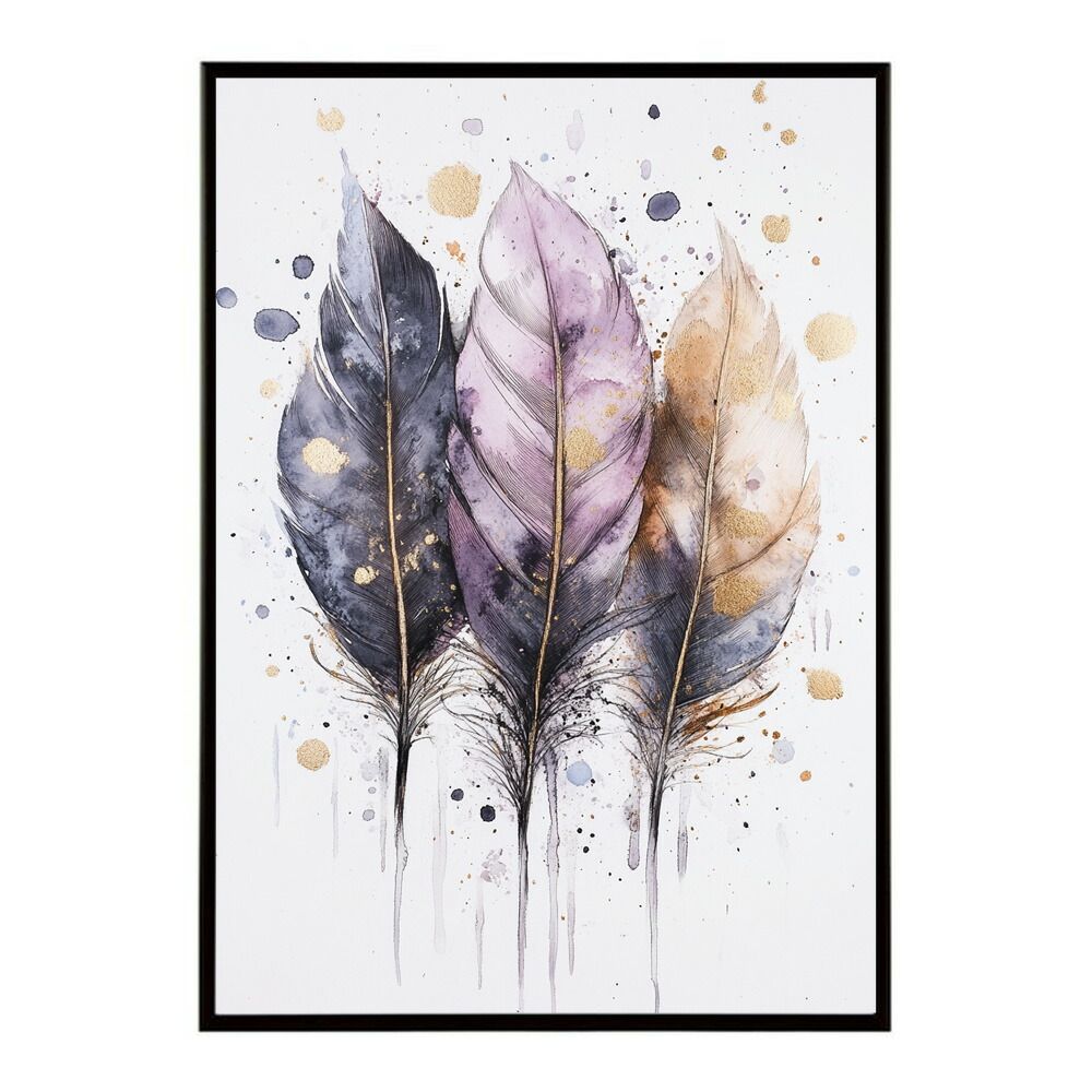 B2サイズ（約51x73cm）】【lm-poster-1717】【フレーム付き】フェザー