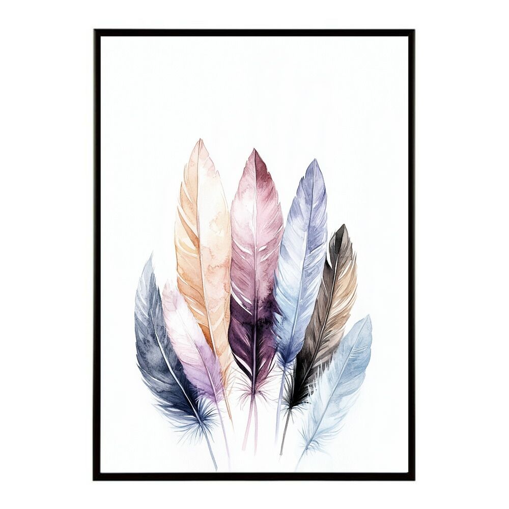 B2サイズ（約51x73cm）】【lm-poster-1725】【フレーム付き】フェザー