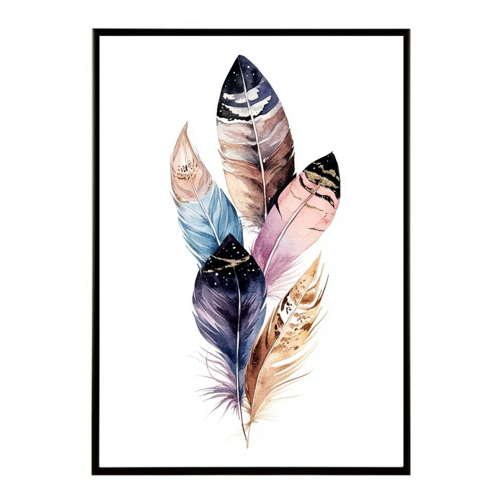 A1サイズ（約59x84cm）】【lm-poster-1728】【フレーム付き】フェザー