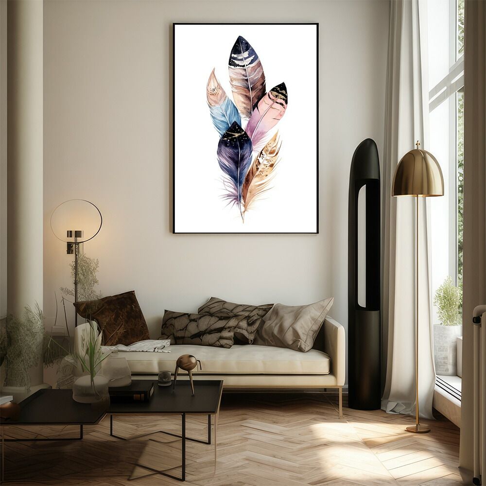 A1サイズ（約59x84cm）】【lm-poster-1728】【フレーム付き】フェザー