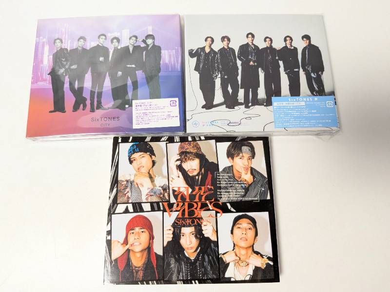 SixTONES アルバム 通常盤 3点セット CITY / 声 /THE VIBES - メルカリ