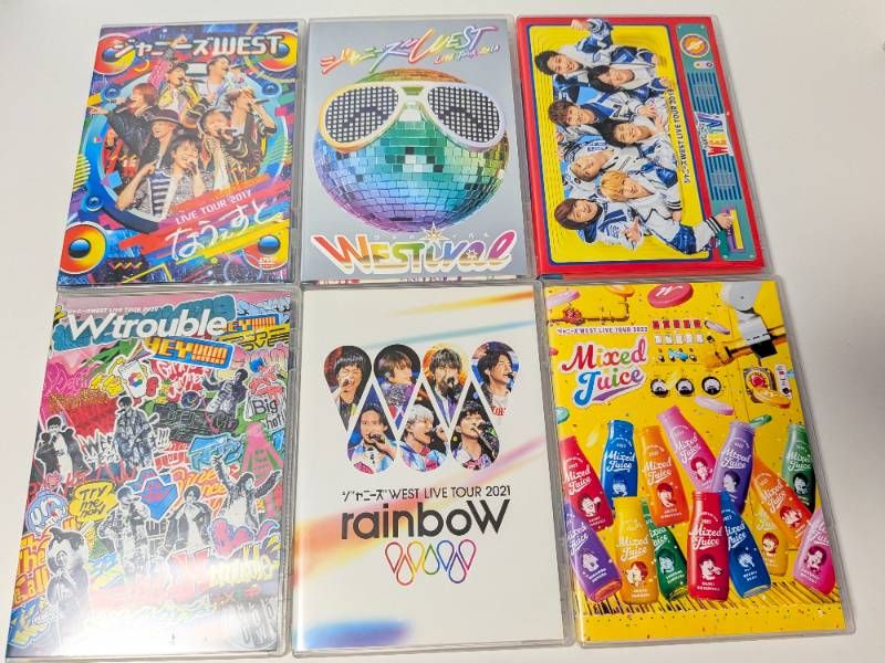 WEST. 通常盤ライブDVD 12本セット まとめ売り なにわ侍 ハローTOKYO