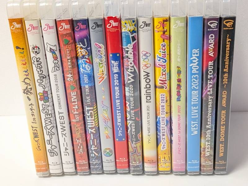 WEST. 通常盤ライブBlu-ray 14本セット 1 stコンサート 一発めぇぇぇぇぇぇぇ ～ 10 th Anniversary LIVE TOUR AWARD