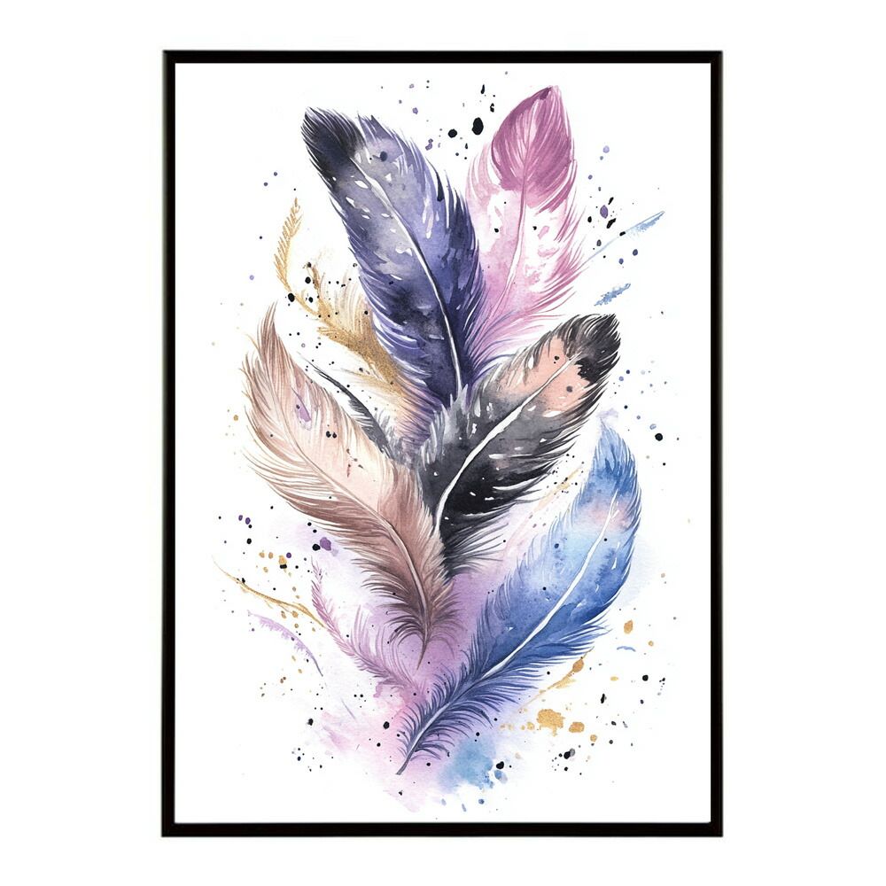 A1サイズ（約59x84cm）】【lm-poster-1868】【フレーム付き】フェザー