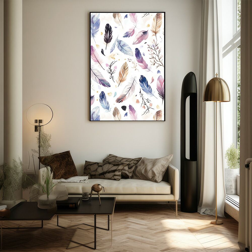 A2サイズ（約42x59cm）】【lm-poster-1762】【フレーム付き】フェザー