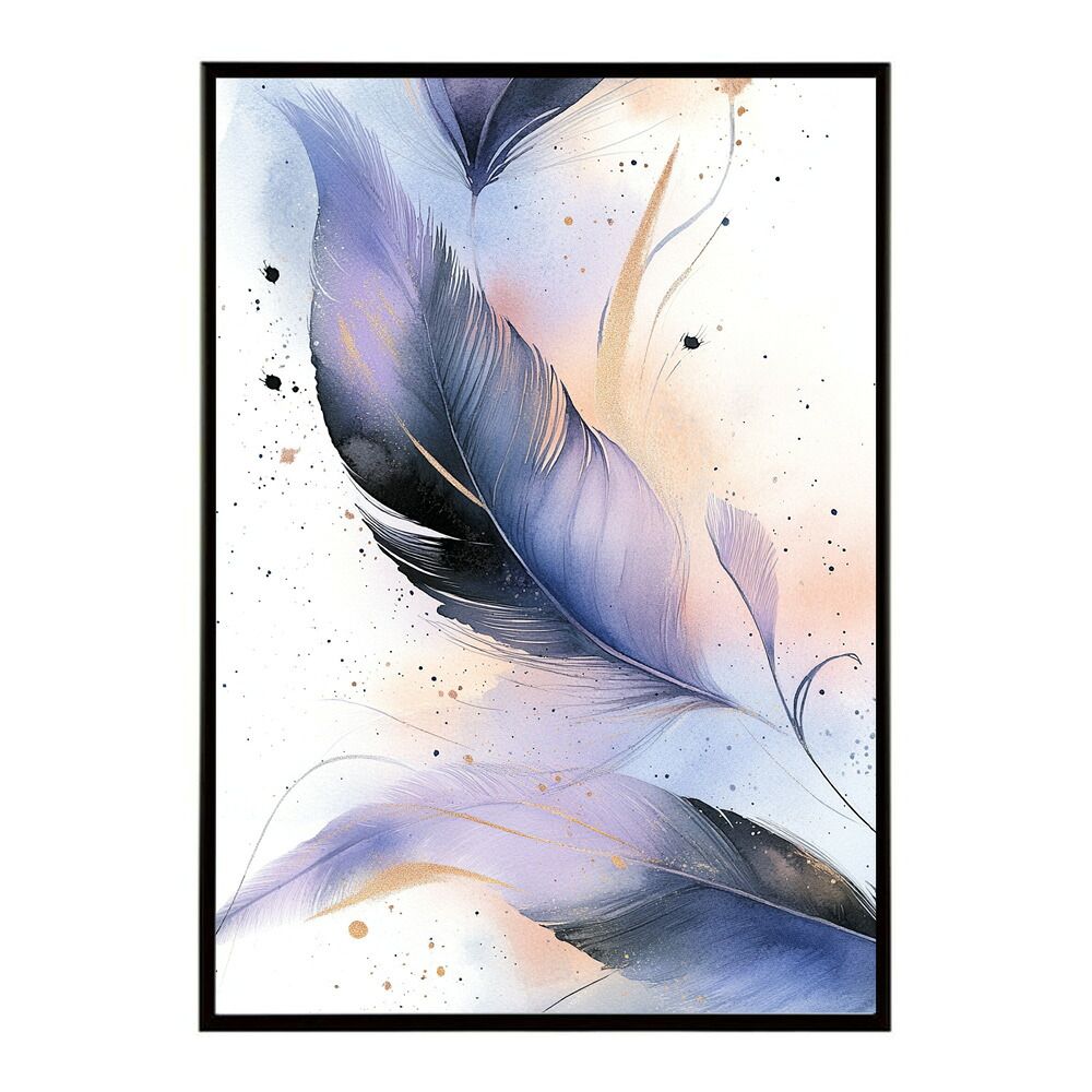 B4サイズ（約25x36cm）】【lm-poster-1765】【フレーム付き】フェザー