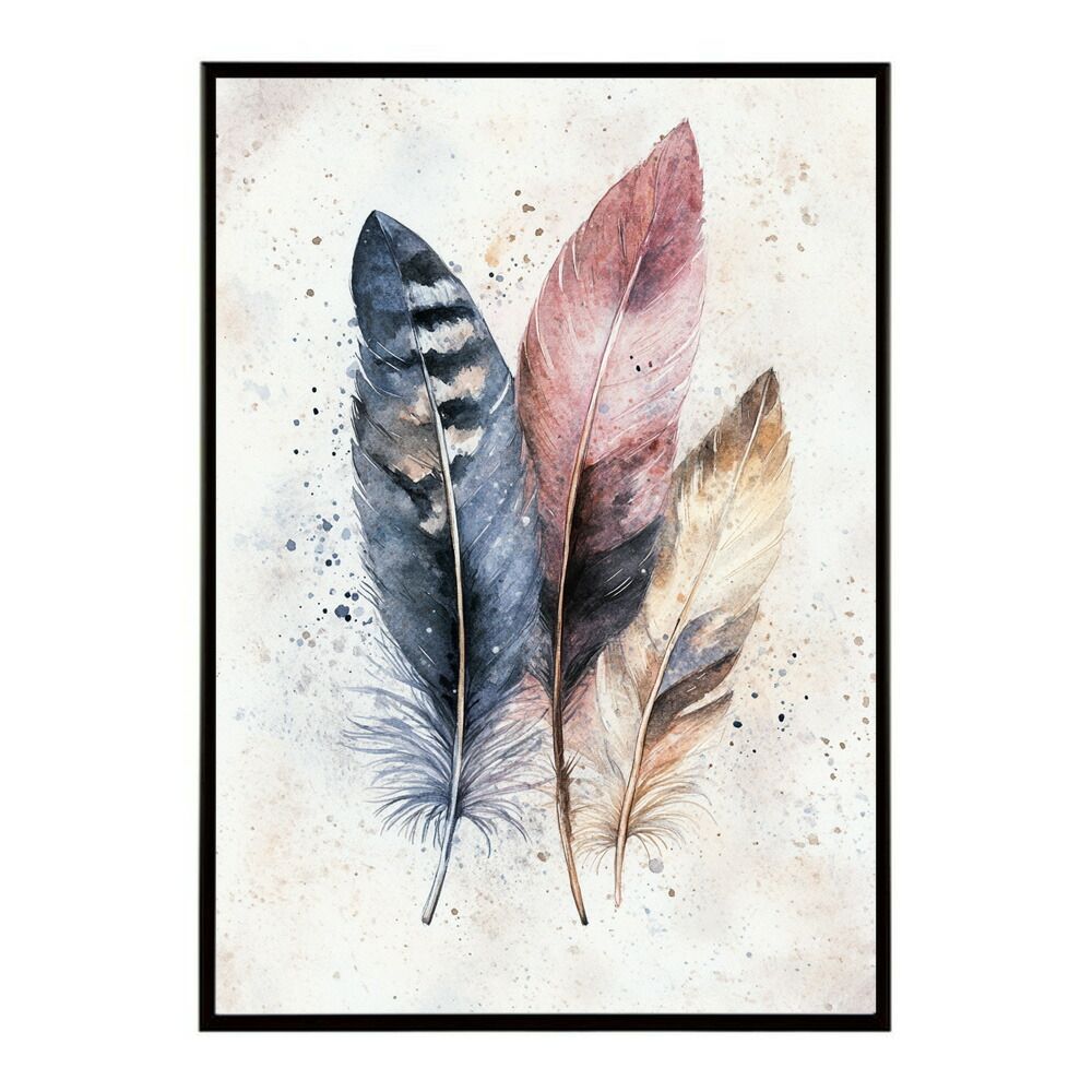 A2サイズ（約42x59cm）】【lm-poster-1783】【フレーム付き】フェザー