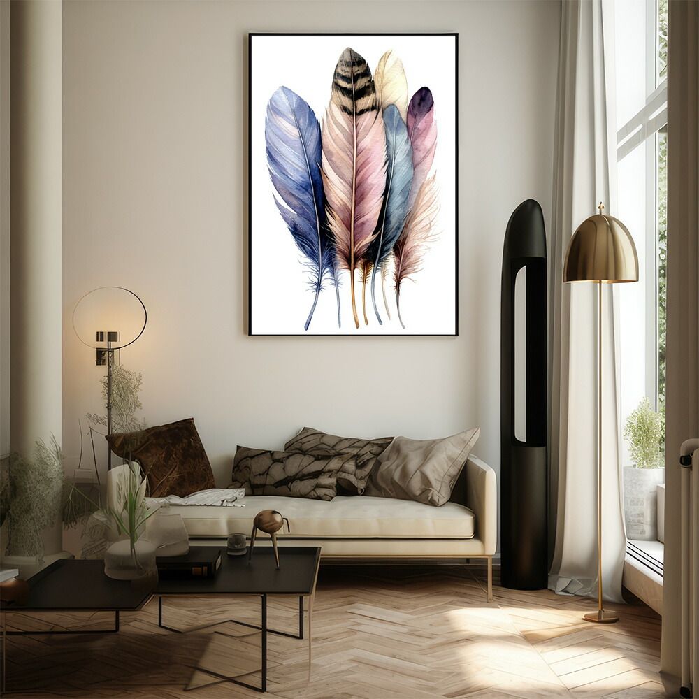 A2サイズ（約42x59cm）】【lm-poster-1815】【フレーム付き】フェザー