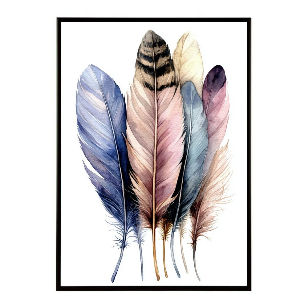 A2サイズ（約42x59cm）】【lm-poster-1815】【フレーム付き】フェザー