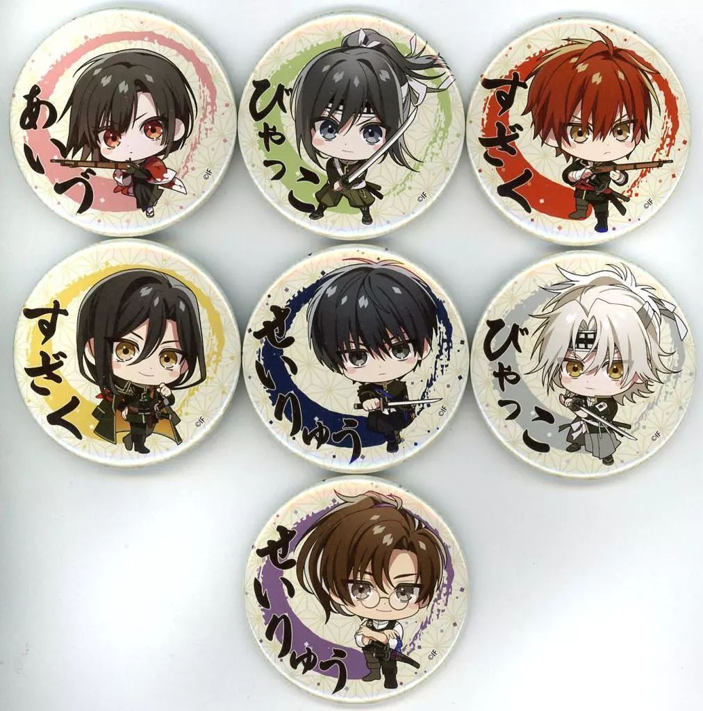 ピンズ・ピンバッジ・缶バッジ DK 中古】バッジ・ピンズ [単品] 集合 ちびキャラ缶バッジ7種セット