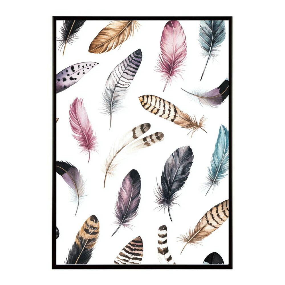 A3サイズ（約30×42cm）】【lm-poster-1846】【フレーム付き】フェザー