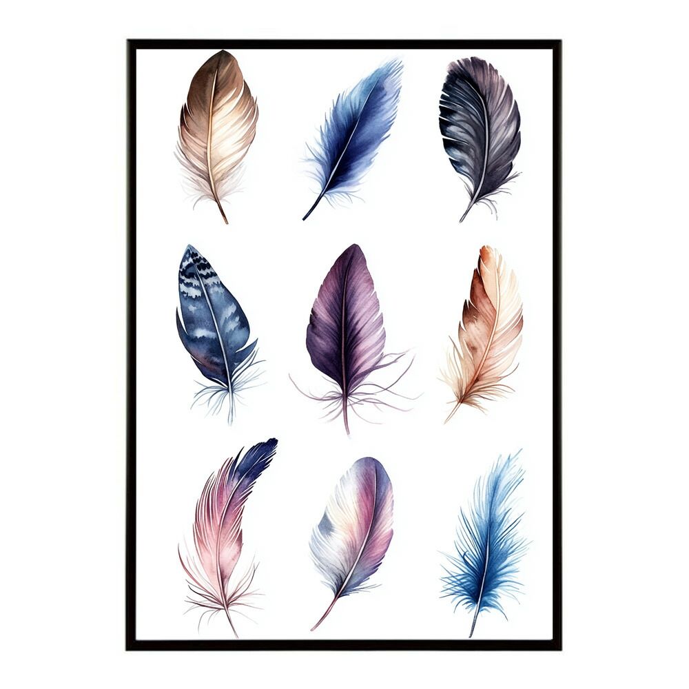A0サイズ（約84x119cm）】【lm-poster-1849】【フレーム付き】フェザー
