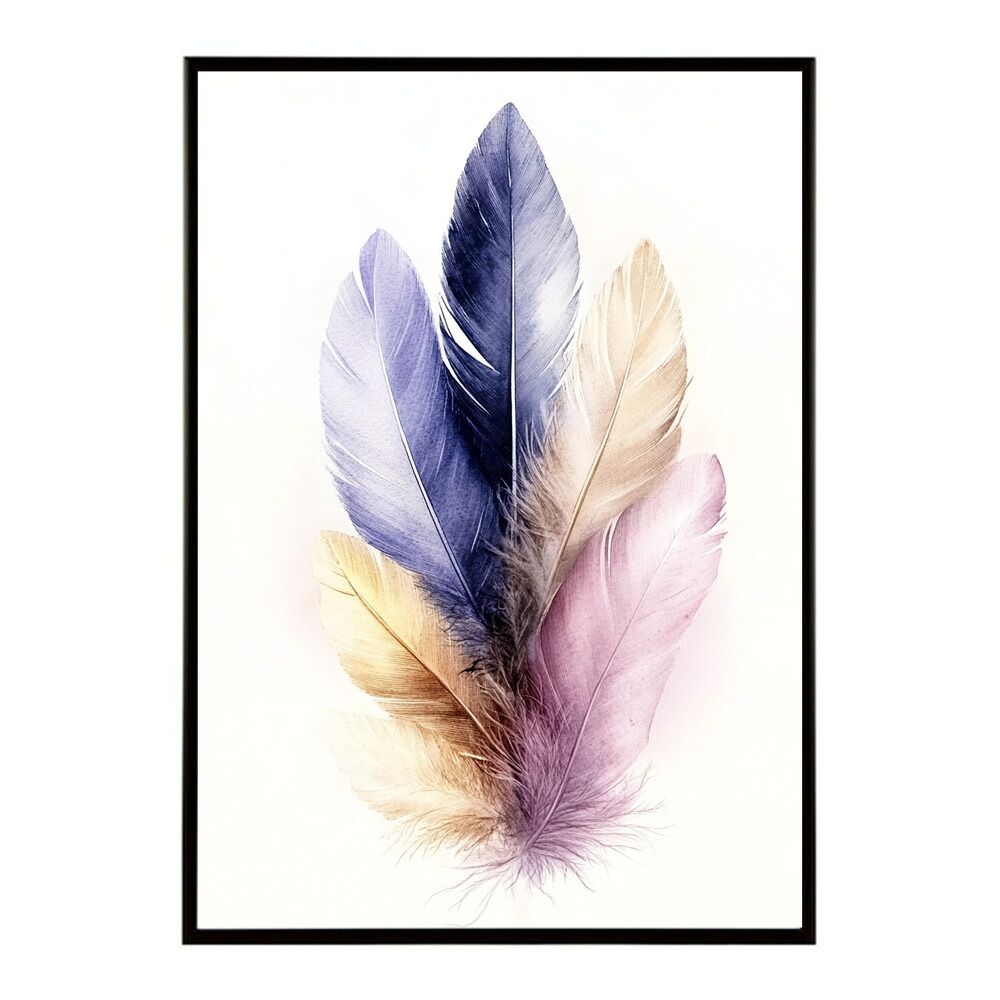 B2サイズ（約51x73cm）】【lm-poster-1854】【フレーム付き】フェザー