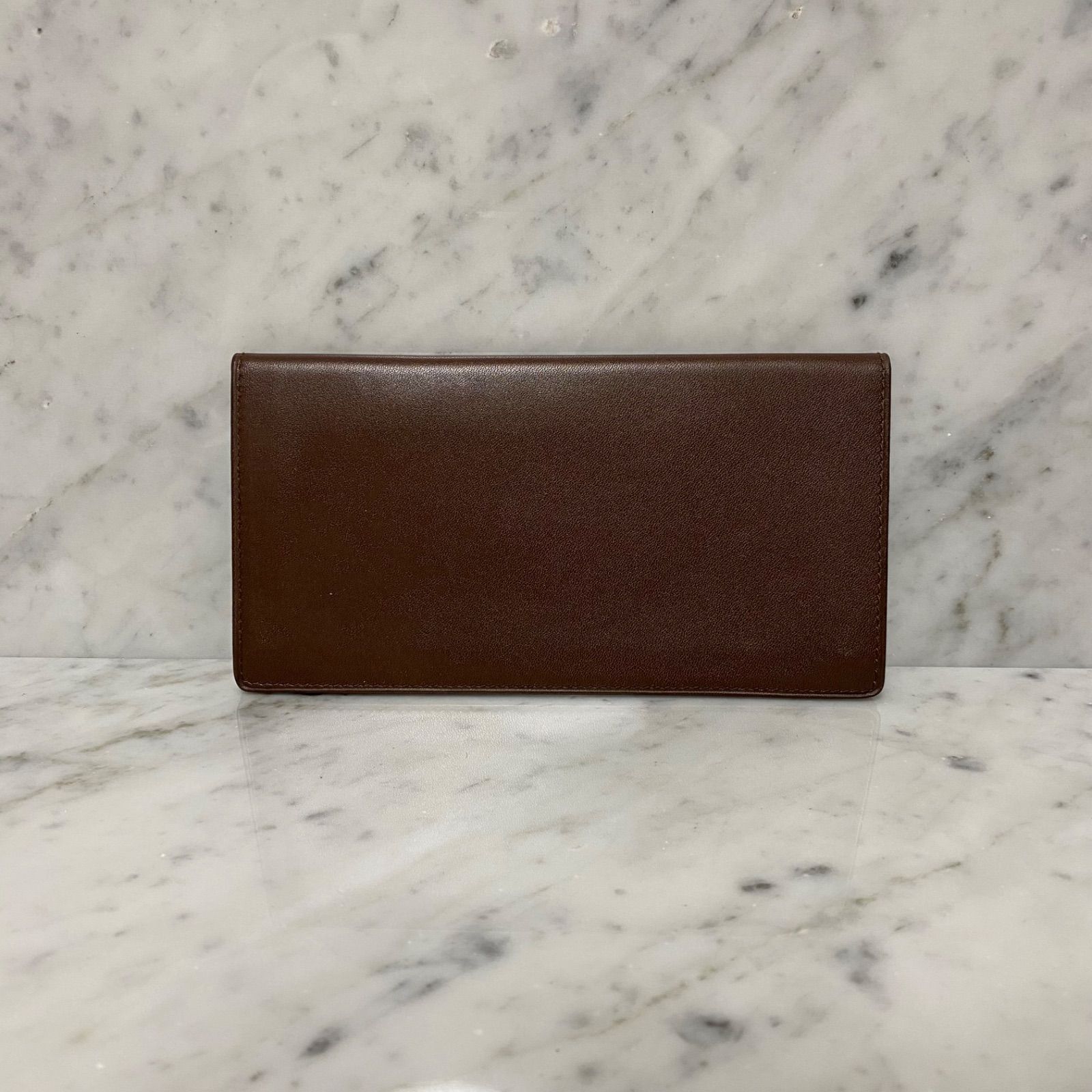 新品 未使用 dunhill ダンヒル 長財布 二つ折り 札入れ ブラウン 本革 