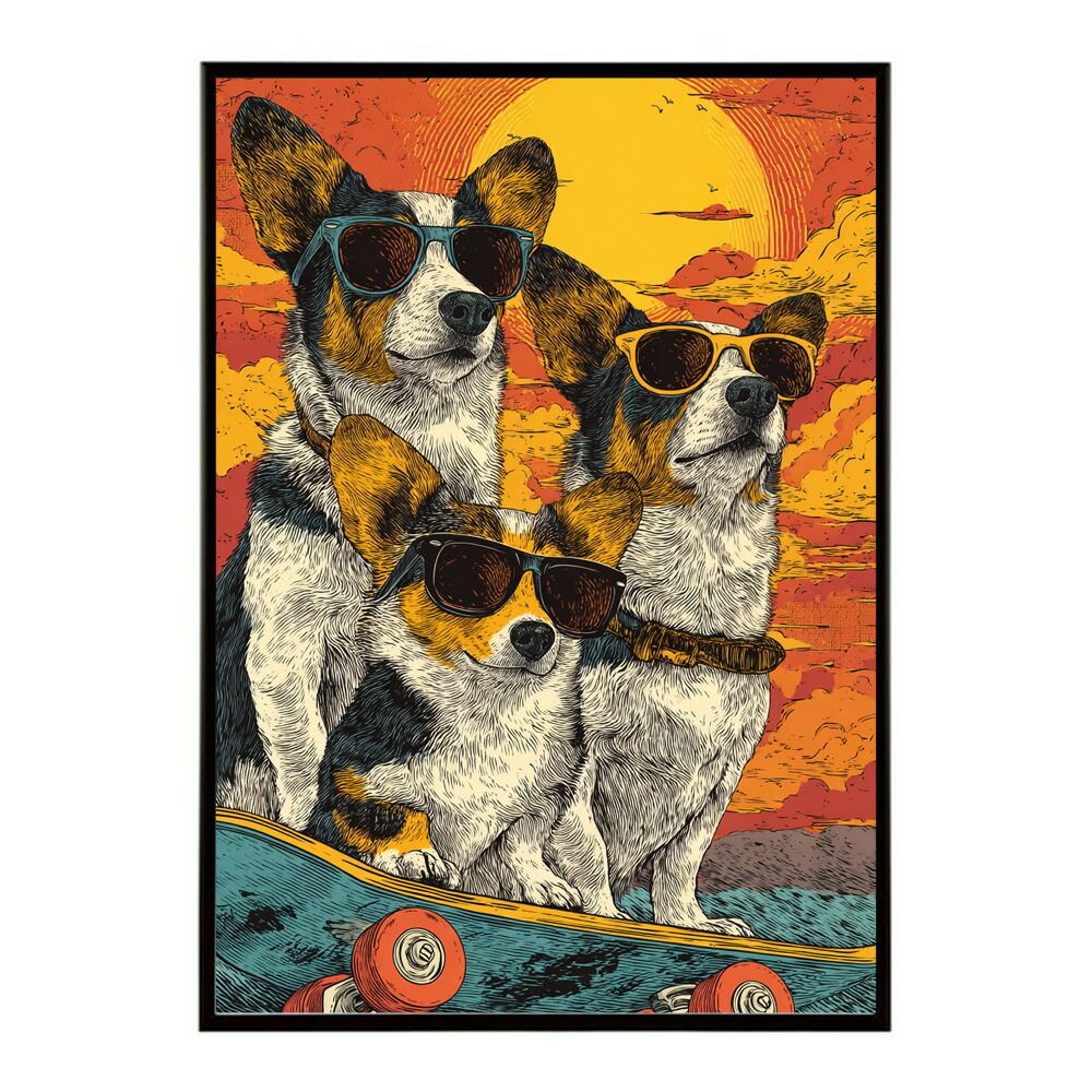 A1サイズ（約59x84cm）】【lm-poster-1904】【フレーム付き】カラフル