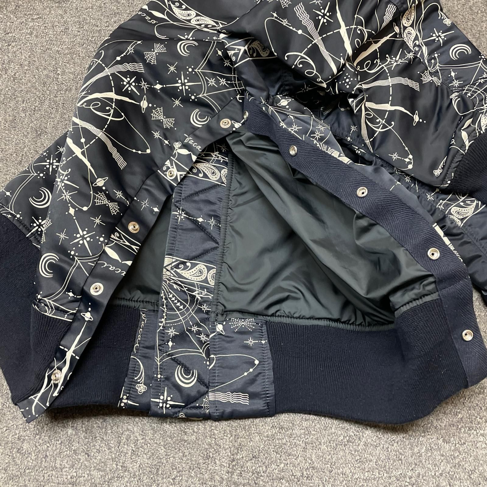 Sacai × Dr.woo 20AW BANDANA PRINT MA-1 ボンバージャケット サカイ