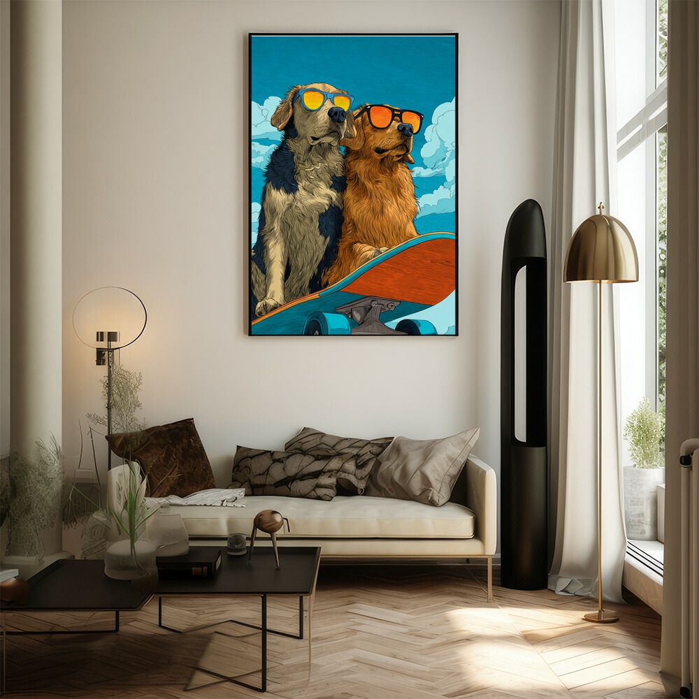 B2サイズ（約51x73cm）】【lm-poster-1949】【フレーム付き】カラフル