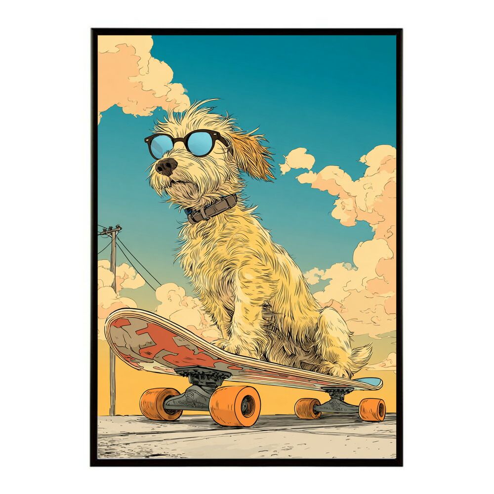 B2サイズ（約51x73cm）】【lm-poster-1959】【フレーム付き】カラフル