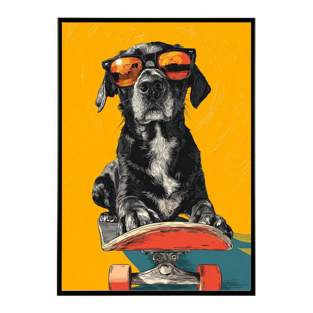 B4サイズ（約25x36cm）】【lm-poster-1958】【フレーム付き】カラフル