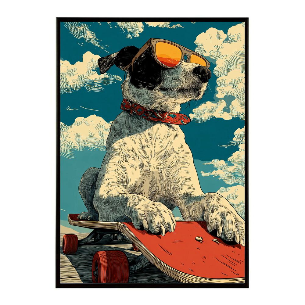 B2サイズ（約51x73cm）】【lm-poster-1963】【フレーム付き】カラフル