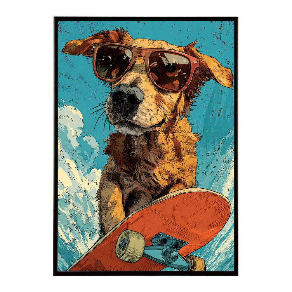 B2サイズ（約51x73cm）】【lm-poster-1963】【フレーム付き】カラフル