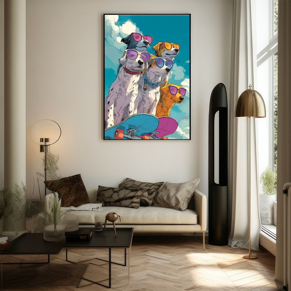 B2サイズ（約51x73cm）】【lm-poster-1972】【フレーム付き】カラフル