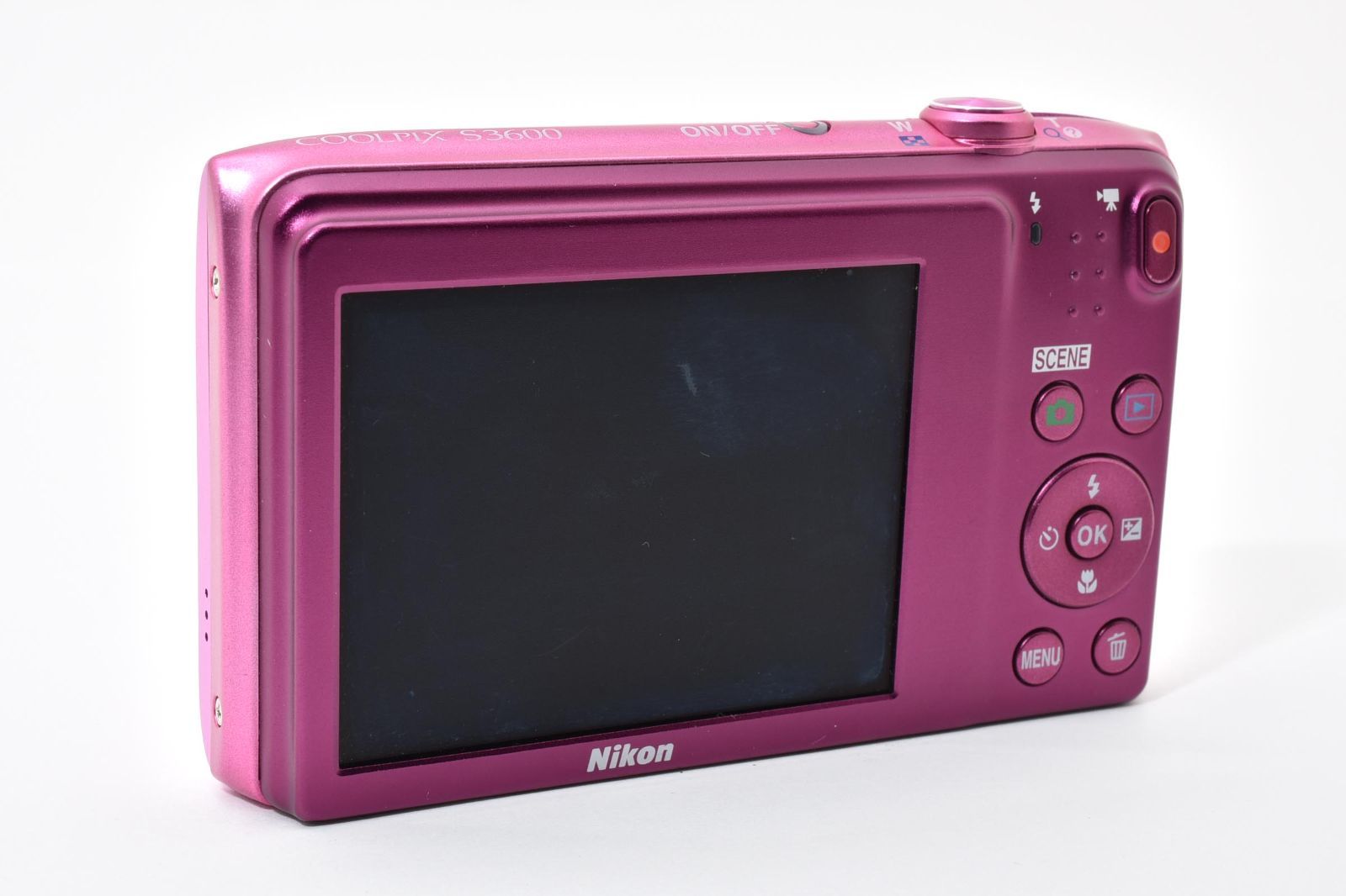 4694M ニコン Nikon 小売業者 COOLPIX S3600 ピンク デジタルカメラ
