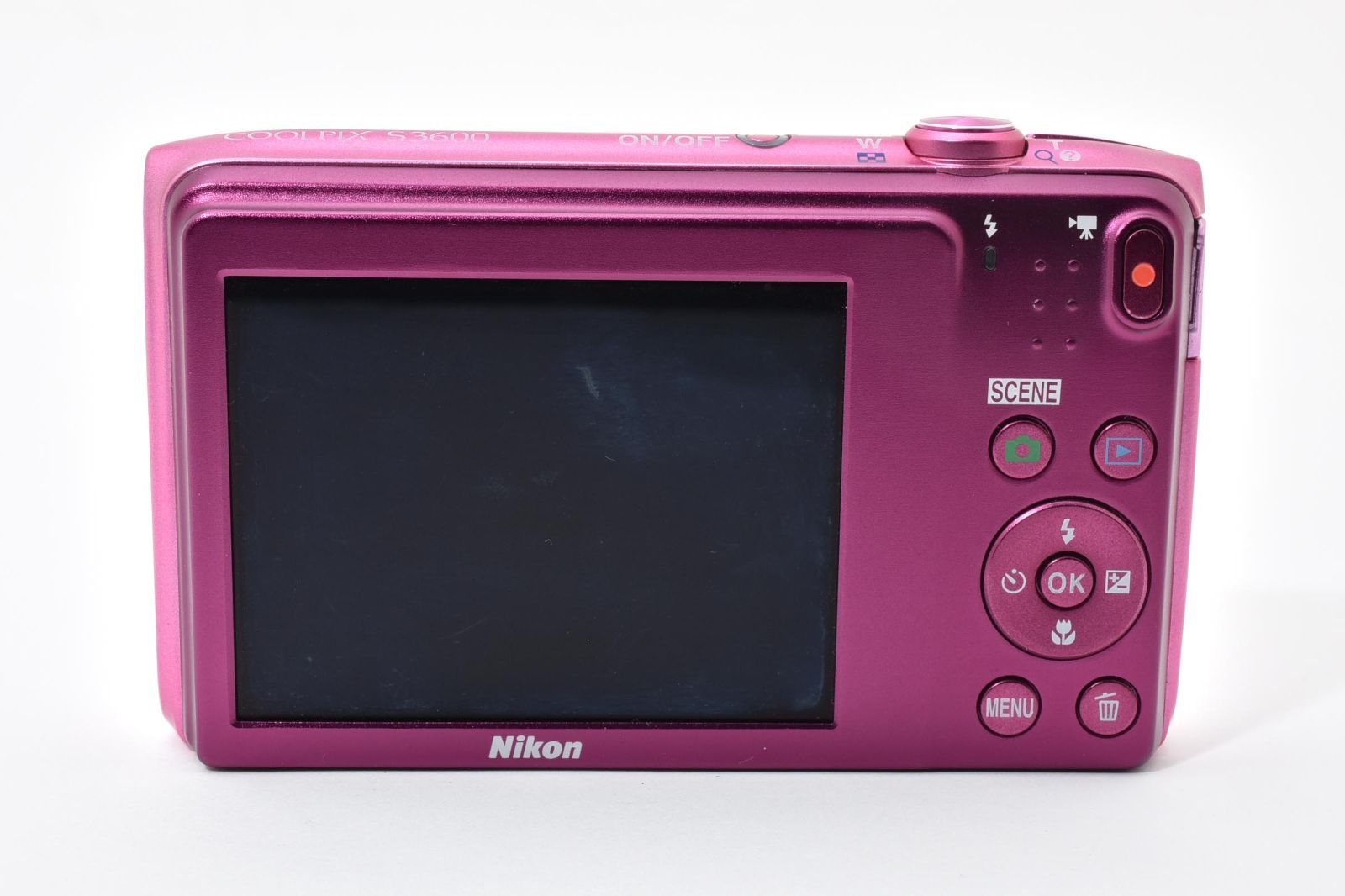 4694M ニコン Nikon 小売業者 COOLPIX S3600 ピンク デジタルカメラ