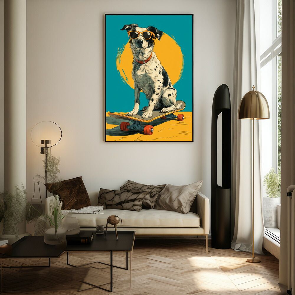 B2サイズ（約51x73cm）】【lm-poster-1975】【フレーム付き】カラフル