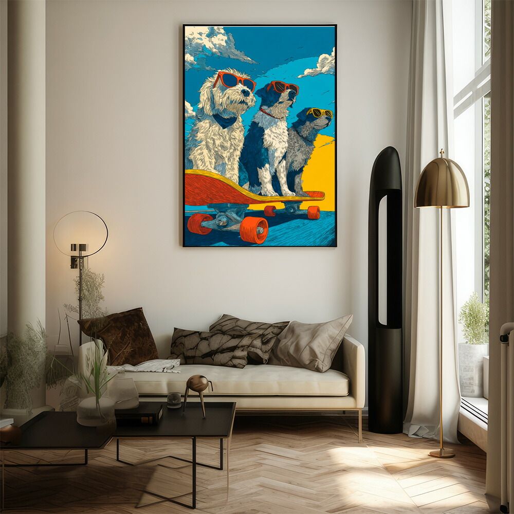 B2サイズ（約51x73cm）】【lm-poster-1976】【フレーム付き】カラフル