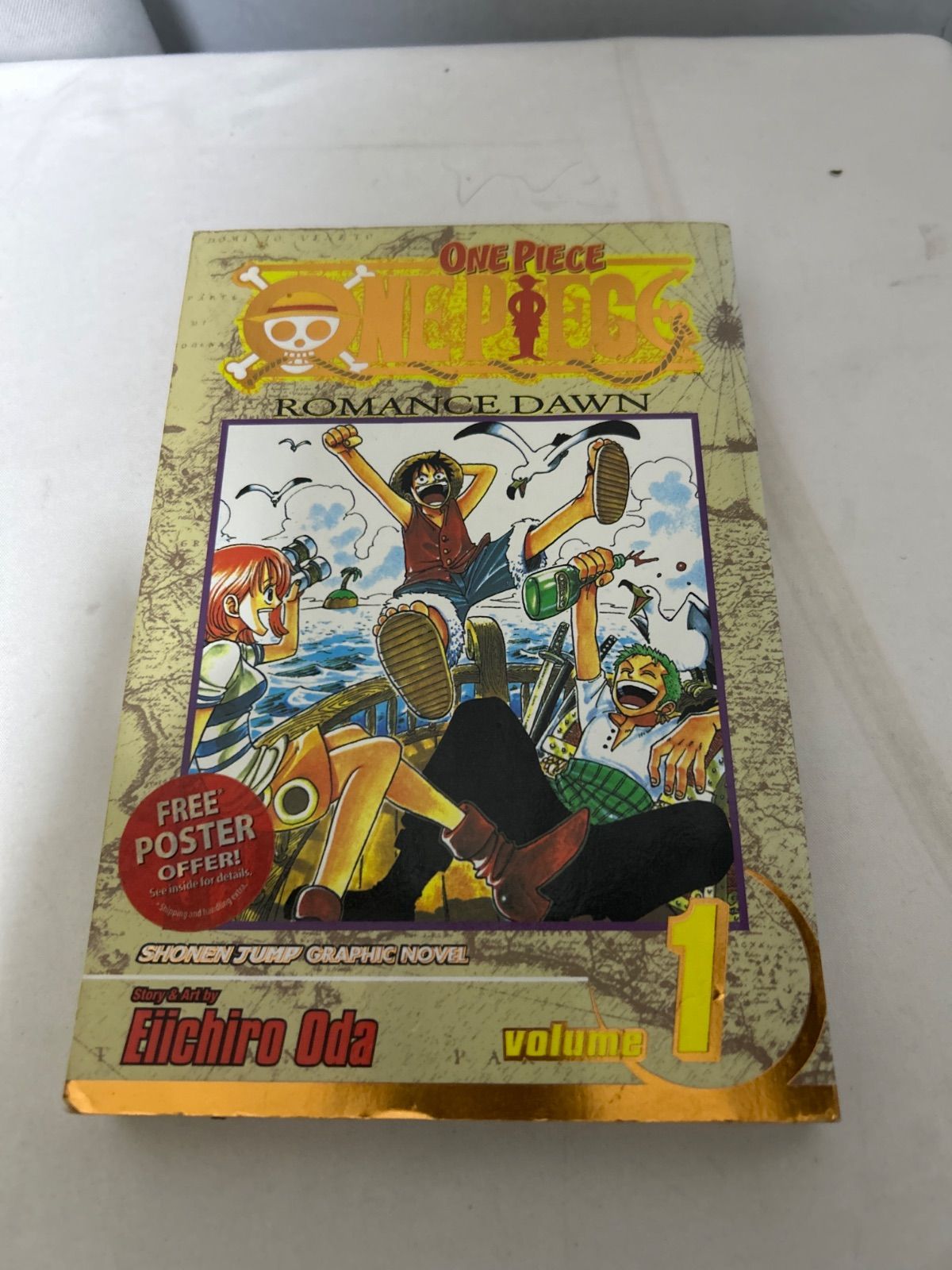 初版】 ONE PIECE Volume 1 ROMANCE DAWN 英語版 SHONEN JUMP【_sx-lt