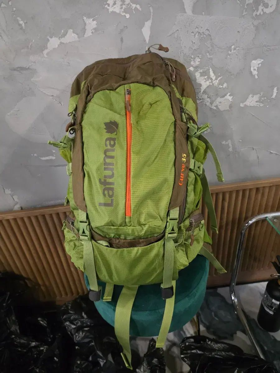 ラフマ Curve 35 登山リュック グリーン