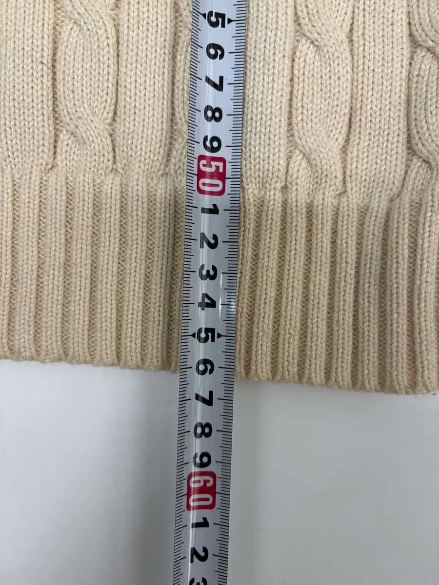 ポロラルフローレン新モデルラベル アイボリー ガールズ ケーブルV