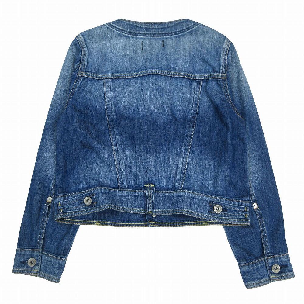 YANUK ジージャン YANUK ヤヌーク ノーカラー デニムジャケット ジージャン ショート丈