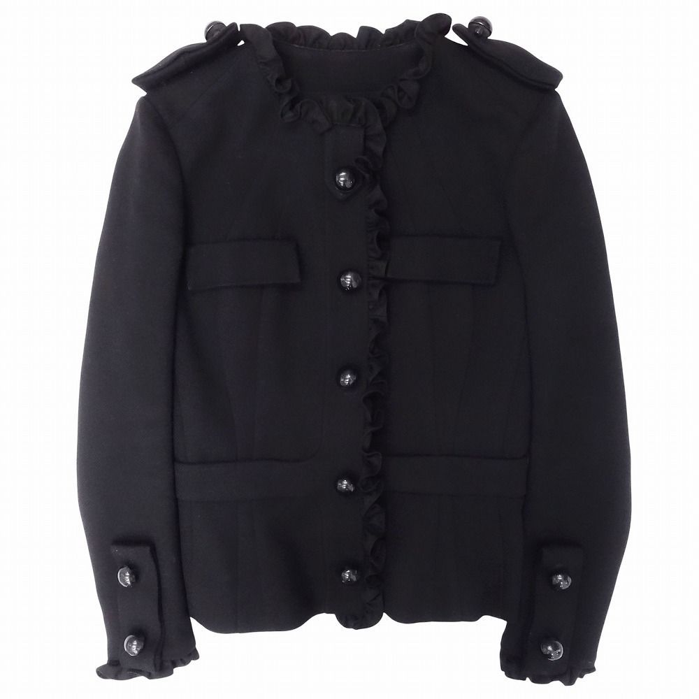 00s BALENCIAGA バレンシアガ ニコラ期 フリル パイピング ノーカラー