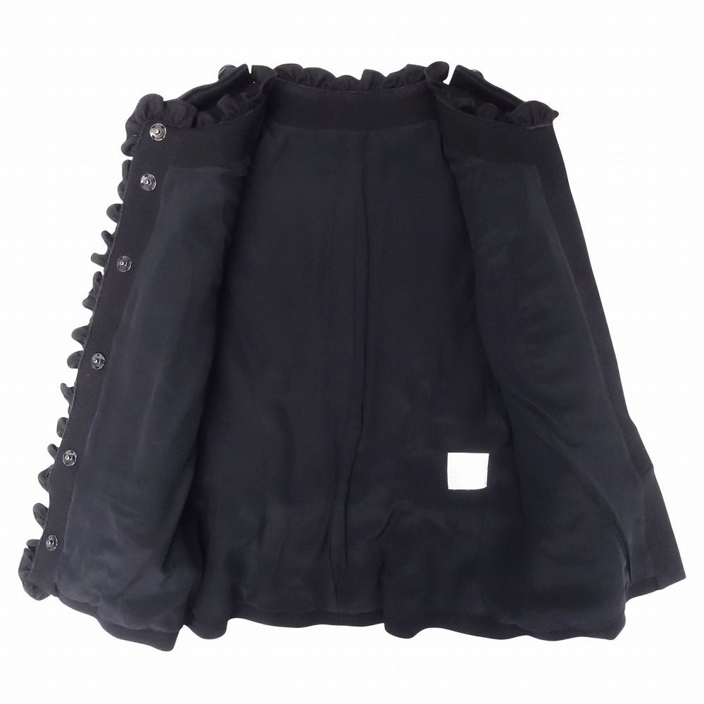 00s BALENCIAGA バレンシアガ ニコラ期 フリル パイピング ノーカラー