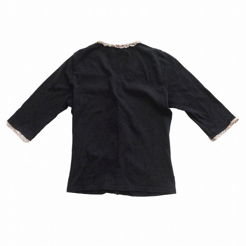 極美品✨バーバリー ロンドン メガチェック 洗える カーディガン 羽織 ブラック 美品 バーバリーロンドン カーディガン ノバチェック メガチェック