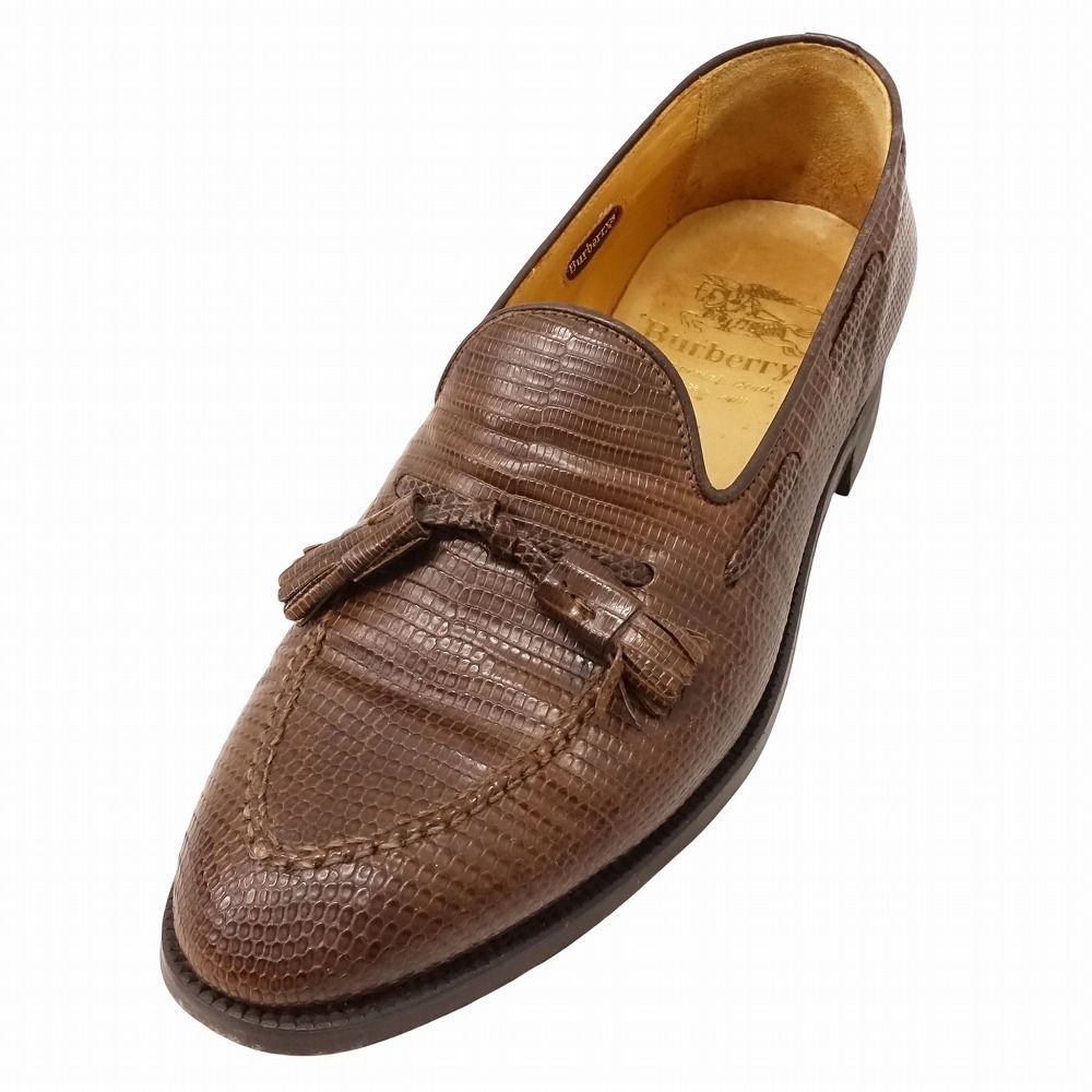 Vintage Burberrys バーバリーズ リザード タッセル ローファー レザー