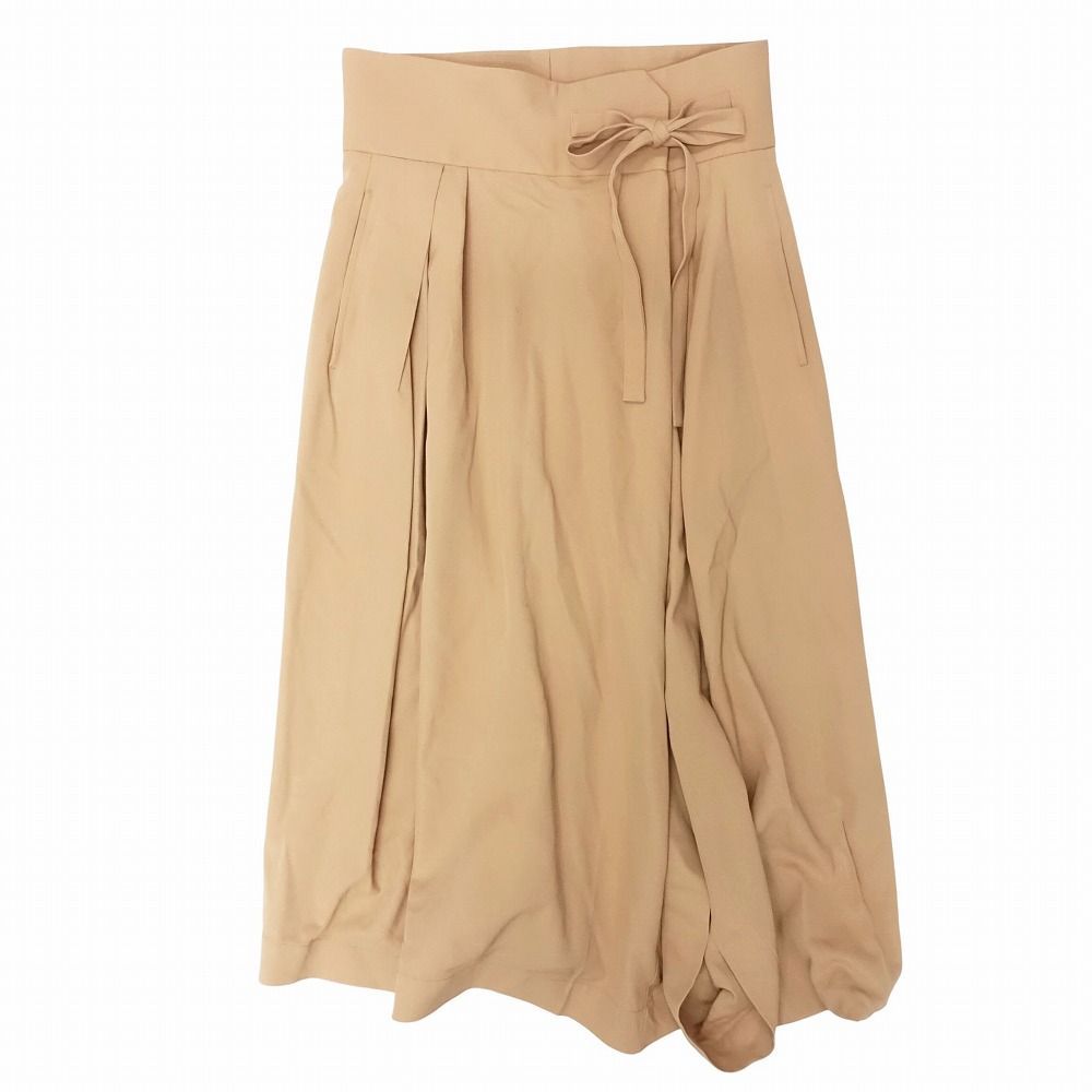 21 ss Chloe クロエ ラップ タック パンツ 変形 サルエル ガウチョパンツ 2021 サイズ36 S ベージュ レディース