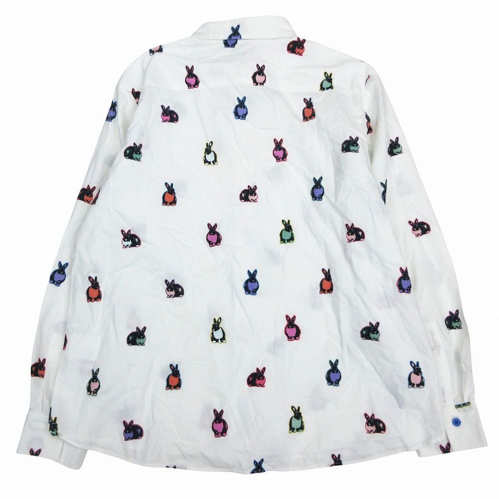 【Paul Smith】美品 38 レア うさぎ柄シャツ 総柄 綿100 ウサギ 良品 PSポールスミス うさぎ柄 長袖シャツ 38 白 - メルカリ
