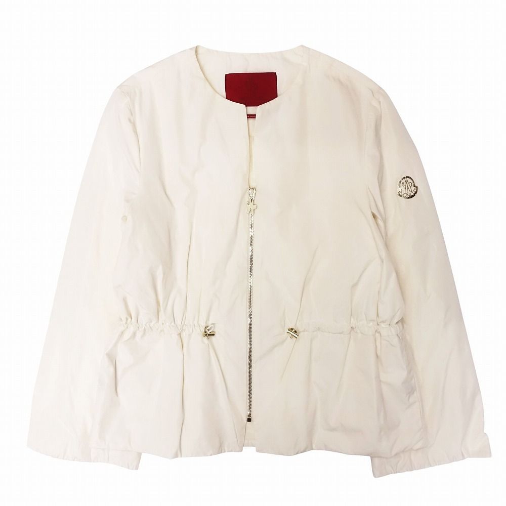 MONCLER ガムルージュ ダウンジャケット　ブルゾン 極美品 MONCLER GAMME ROUGE モンクレール ガムルージュ ノーカラー