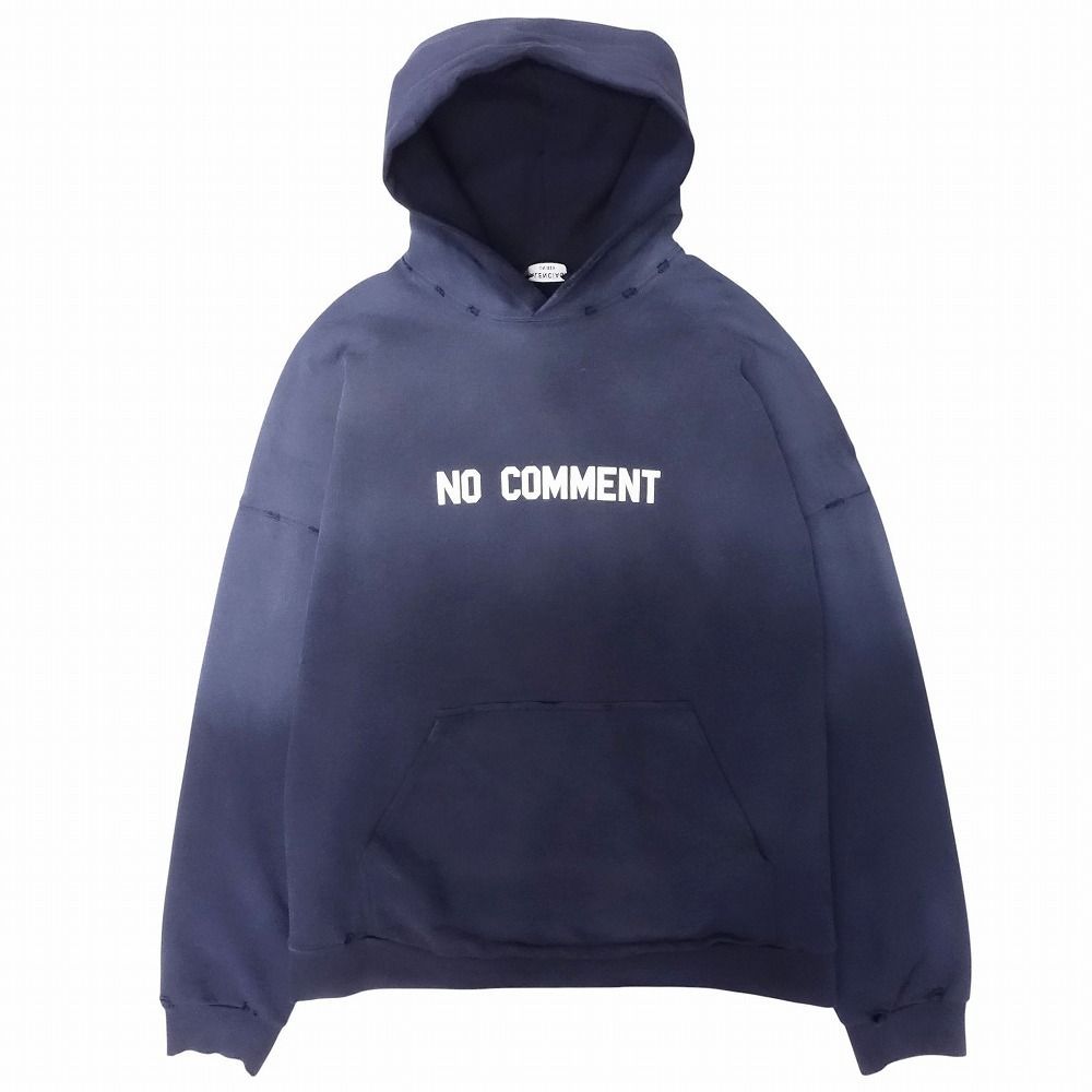 22ss BALENCIAGA バレンシアガ ノーコメント ロゴ フーディ パーカー