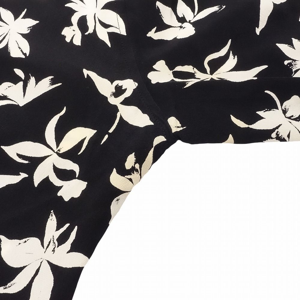 美品 21aw SAINT LAURENT サンローラン フローラル 花柄 シルク100