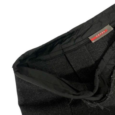 プラダスポーツ 売れ筋 PRADA SPORT スカート プリーツ フレア ウール