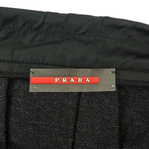 プラダスポーツ 売れ筋 PRADA SPORT スカート プリーツ フレア ウール