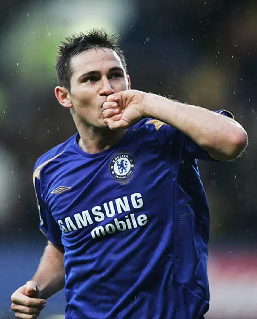 3XL) アンブロ チェルシー 05/06 100周年 HOME シャツ ランパード No 8