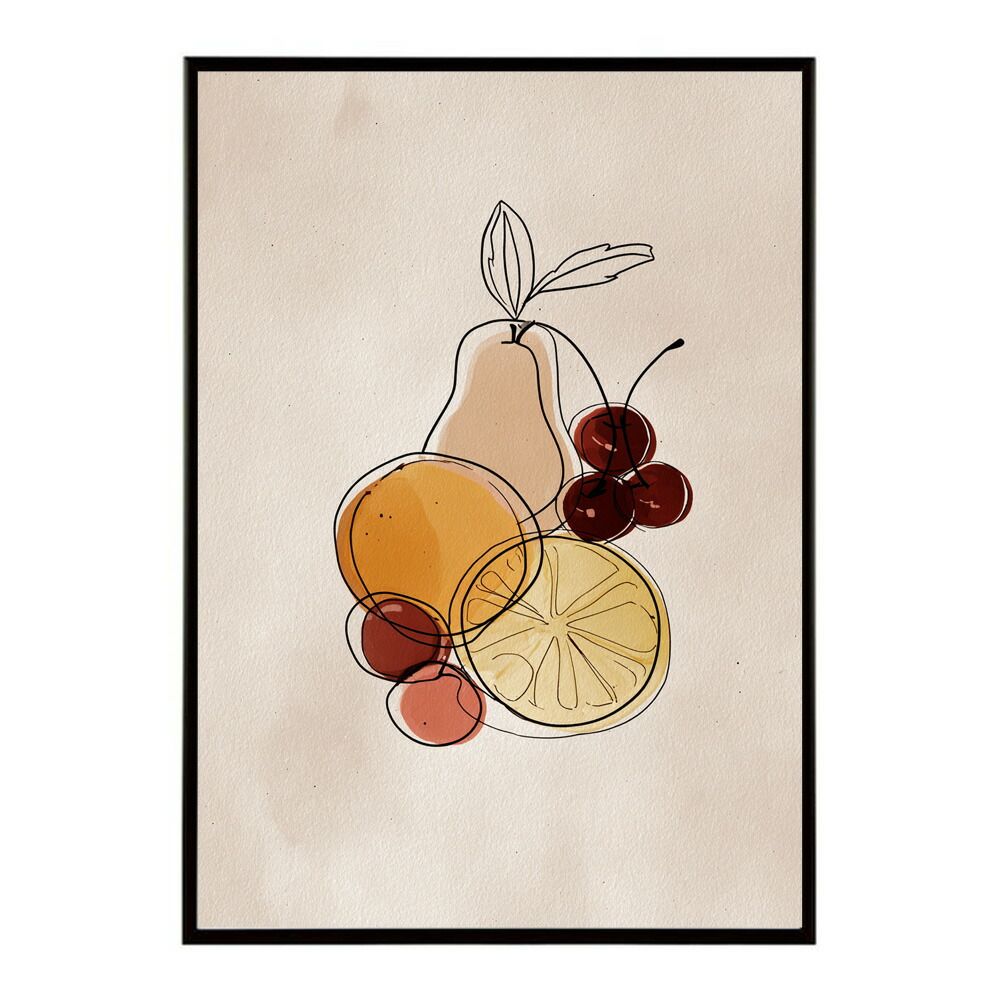 MONKEY MARK フルーツ・パラシュート グラフィックアート A1サイズ MONKEY MARK フルーツ・パラシュート グラフィックアート A1サイズ